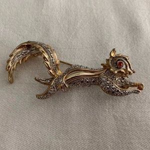 Squirrel Brooch